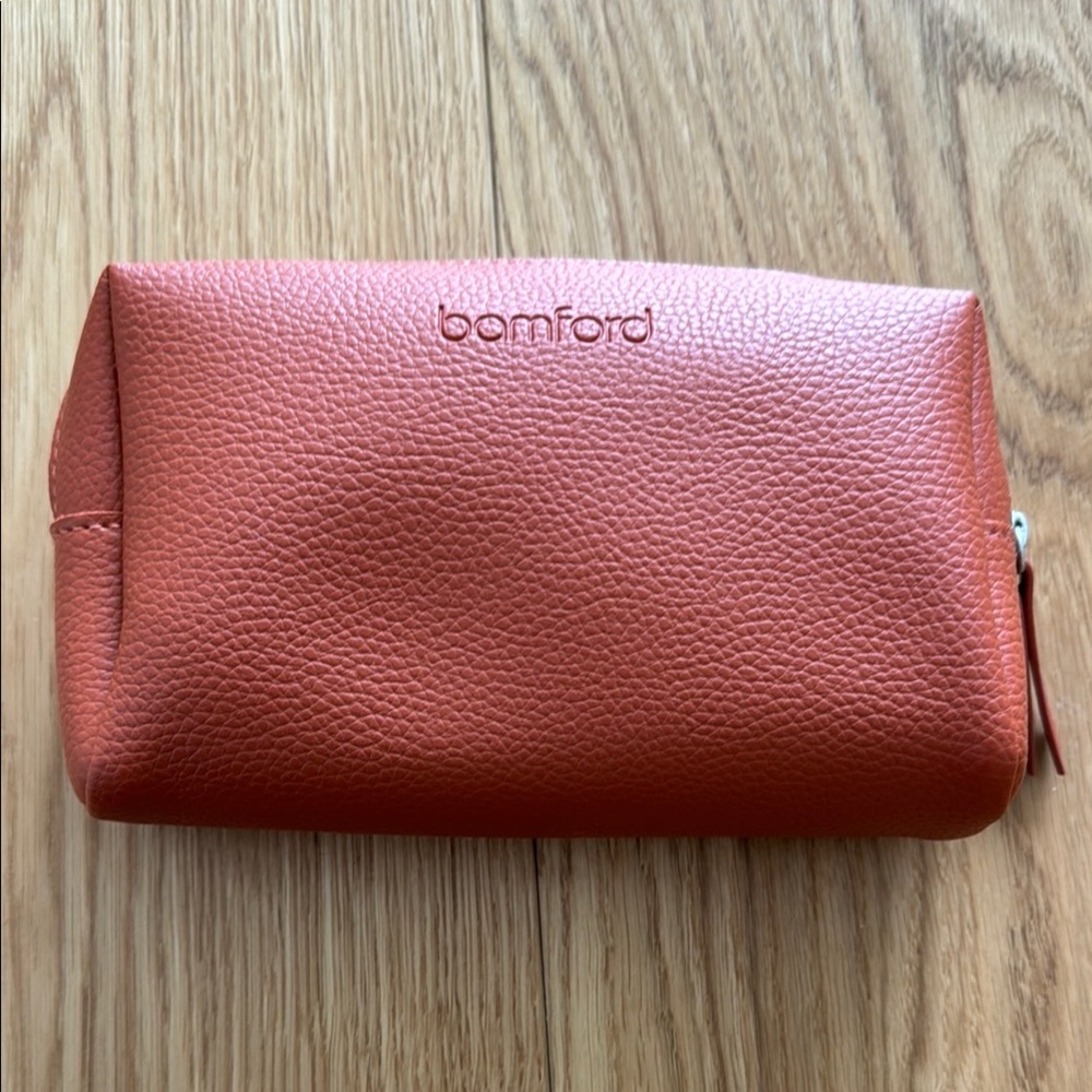 Bamford Orange Leather Pouch